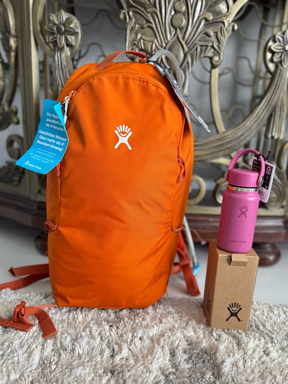 Hydro flask bundle downshift backpack 14L and mini travel thermo cup NWT